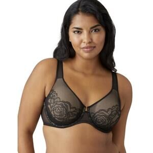 Wacoal Women's 36G Black Stark Beauty Underwire T-Shirt Bra J12-22